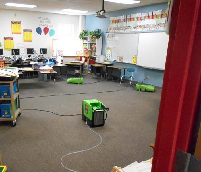 Dallas classroom restored after flooding