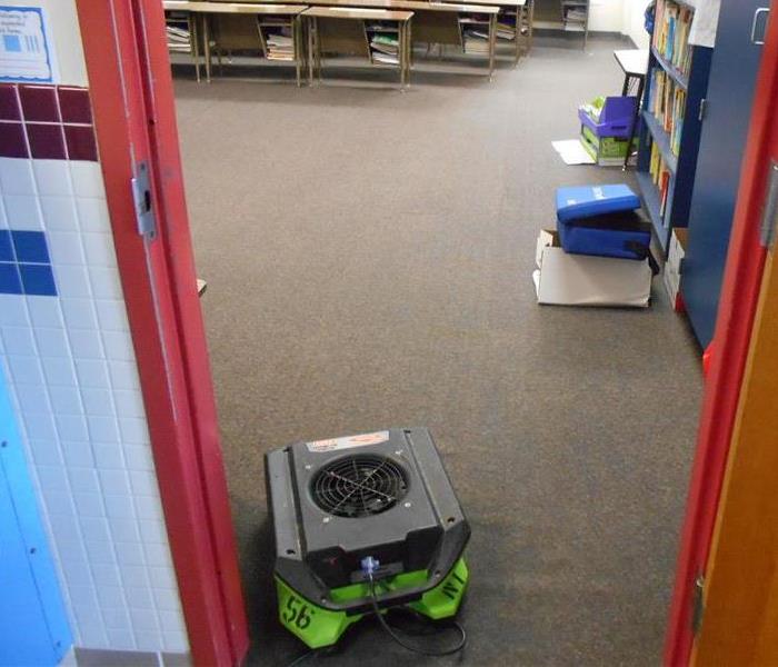 Classroom in Dallas cleaned after flooding