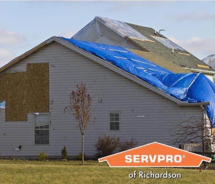 Dallas Servpro Certified - house being remediated